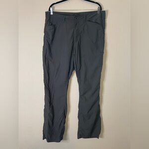 ExOfficio Pants Men's 36 Grey Convertible Button Nylon Hiking Travel Outdoor